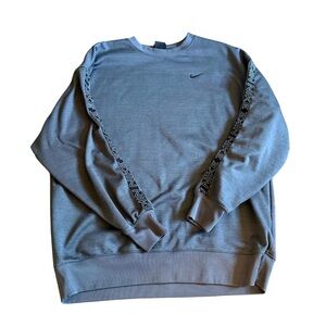 Nike Therma-FIT Crewneck Sweatshirt Gray Men’s Medium Swoosh